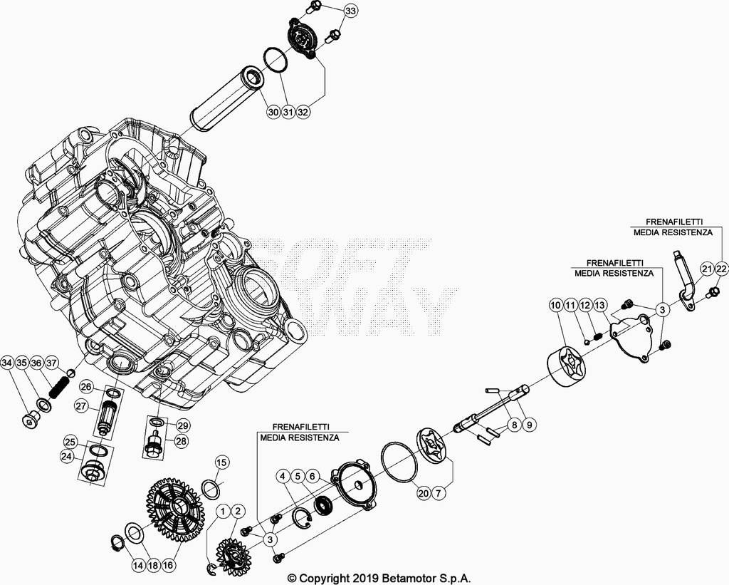 CIRCUIT DE LUBRIFICATION POUR 350 RACING 2020