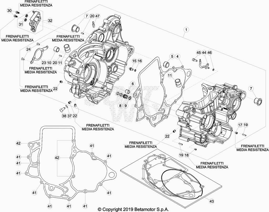 CARTER MOTEUR POUR 480 RR 2020