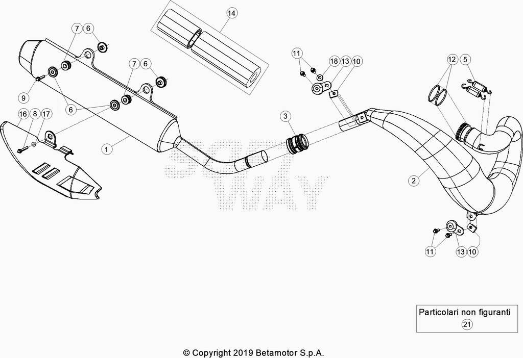 ECHAPPEMENT POUR 300 RACING 2020