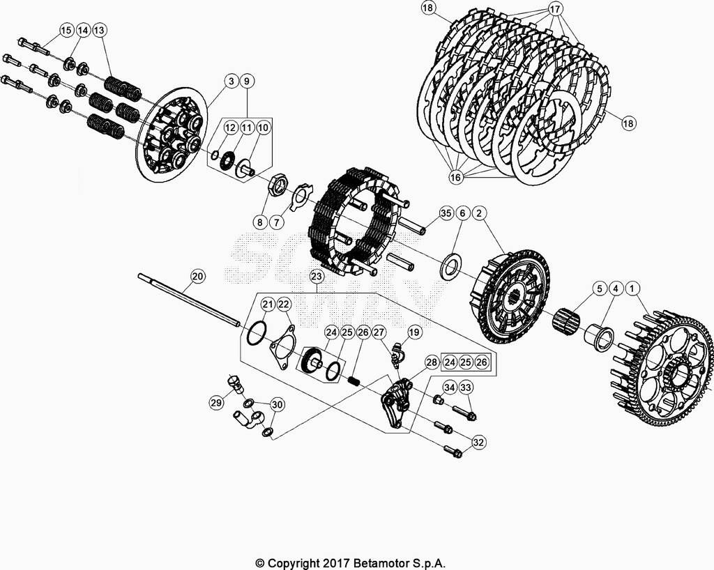 EMBRAYAGE POUR 390 RACING 2019