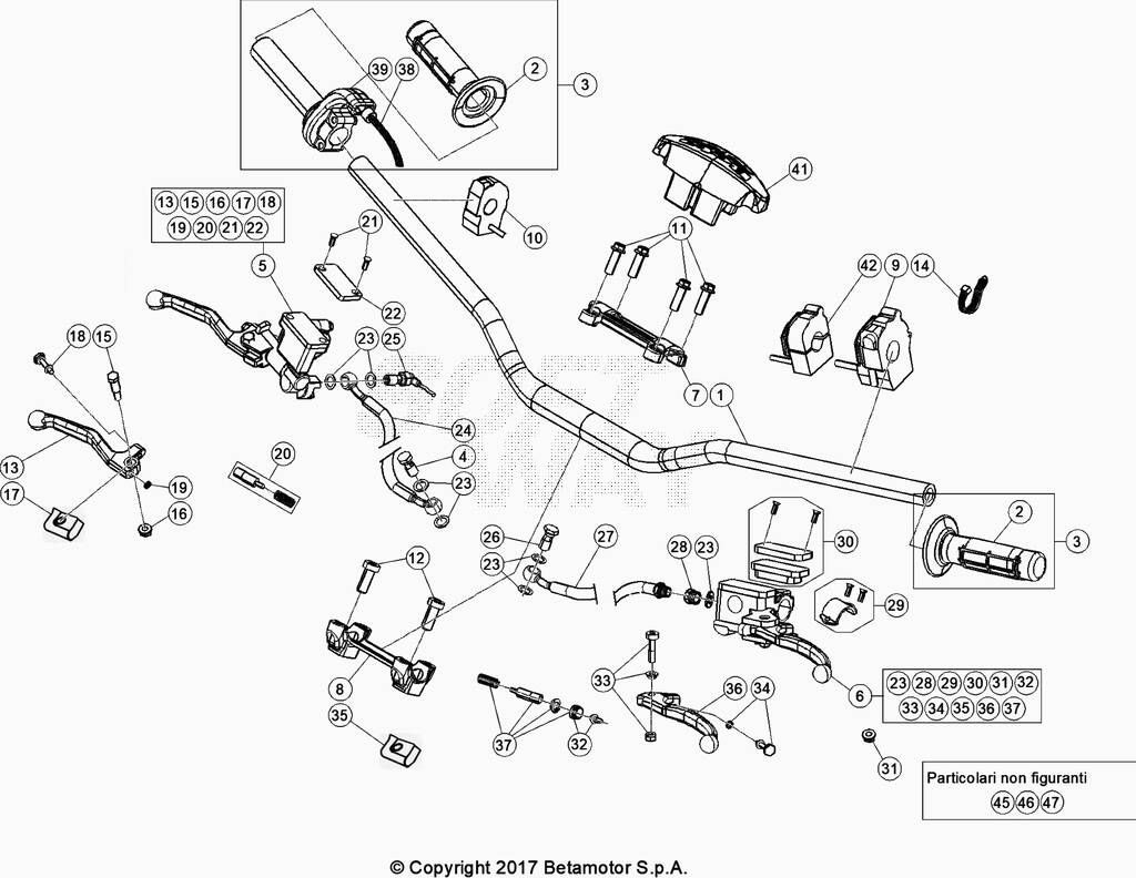 GUIDONCOMMANDE POUR 250 XTRAINER 2020