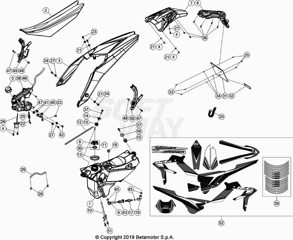 SELLERESERVOIR POUR 300 XTRAINER 2020