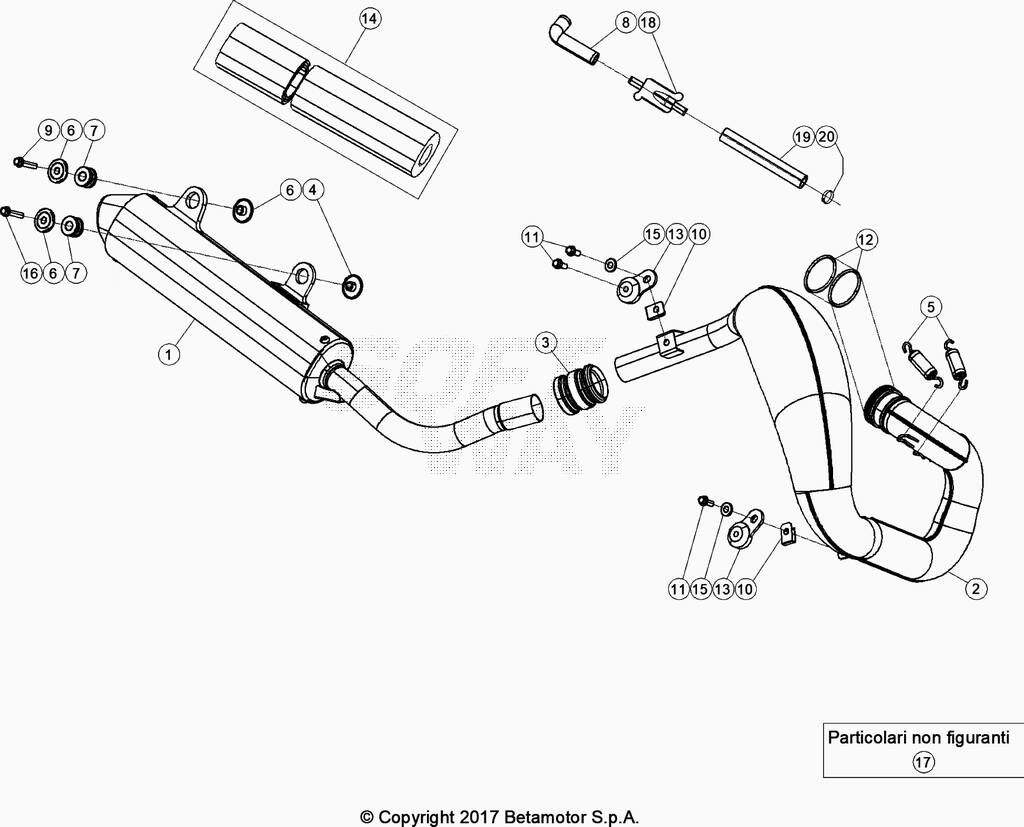 ECHAPPEMENT POUR 250 XTRAINER 2020