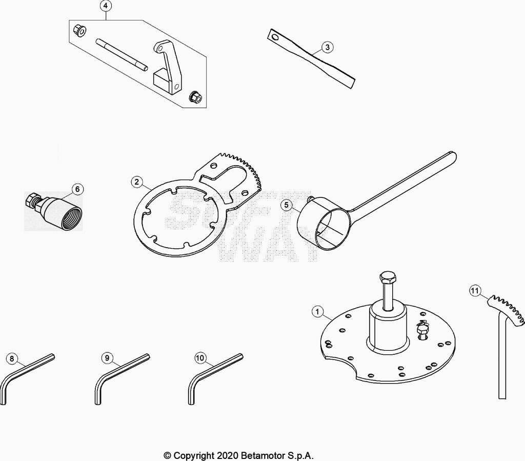 OUTILLAGE MOTEUR POUR 250 XTRAINER 2020