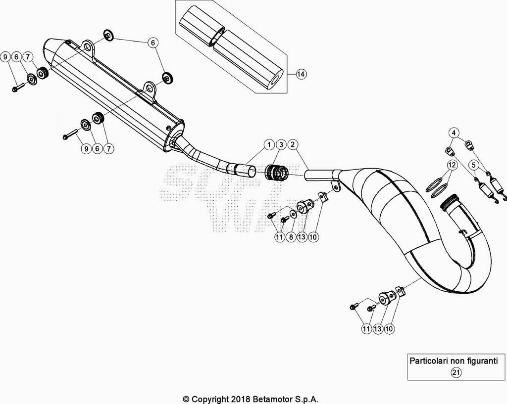 ECHAPPEMENT POUR 125 RACING 2020