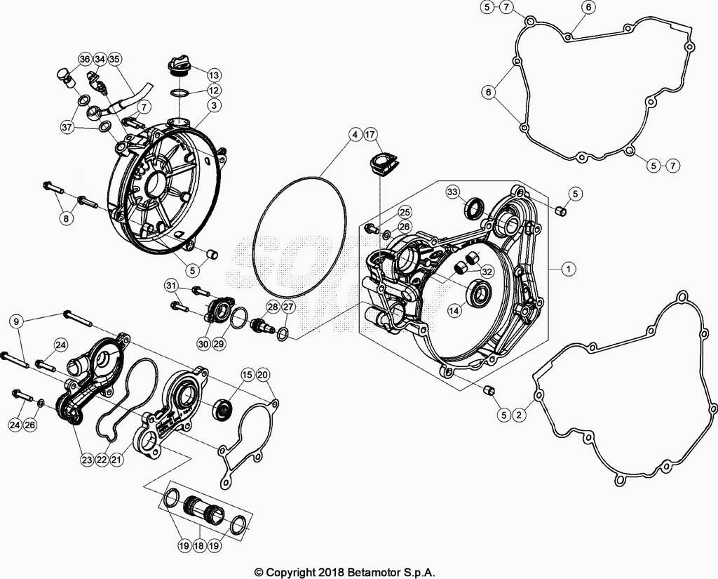CARTER EMBRAYAGEALLUMAGE POUR 125 RACING 2021