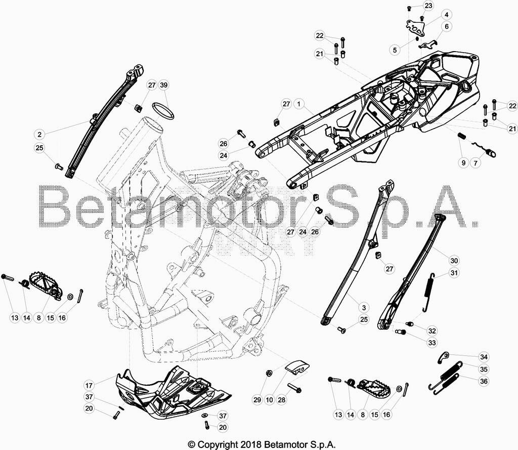 BOUCLE ARRIERE POUR 125 RACING 2019