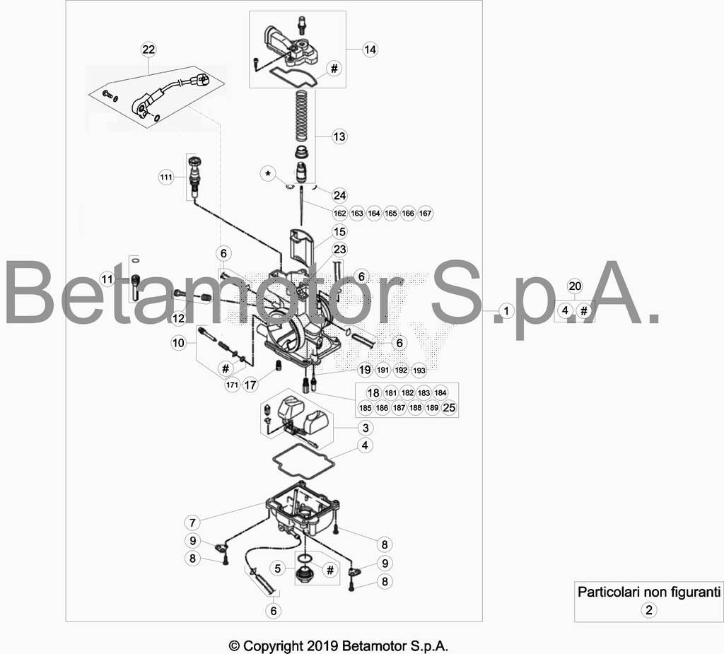 CARBURATEUR POUR 250 RR 2019