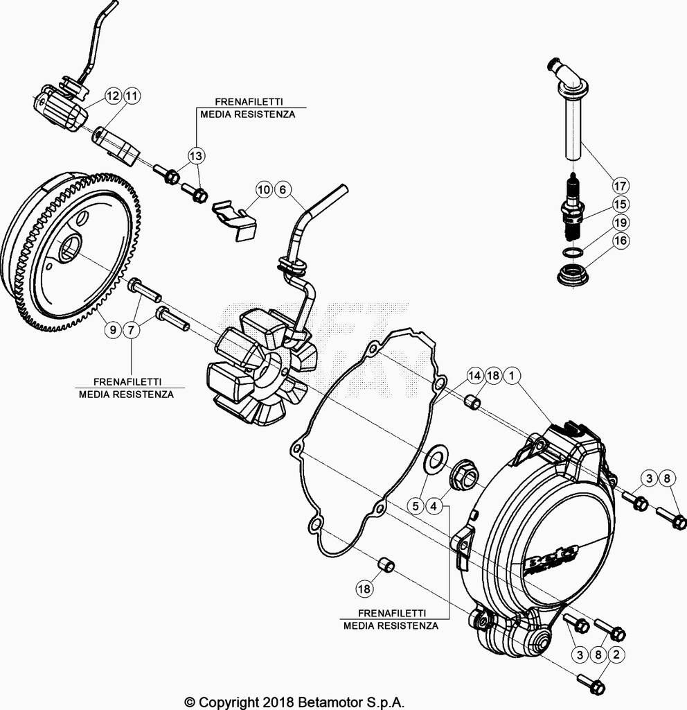 ALLUMAGE POUR BETA 200 RR STANDARD 2021