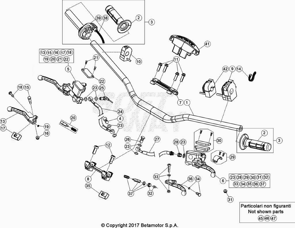 GUIDONCOMMANDE POUR 250 XTRAINER 2021