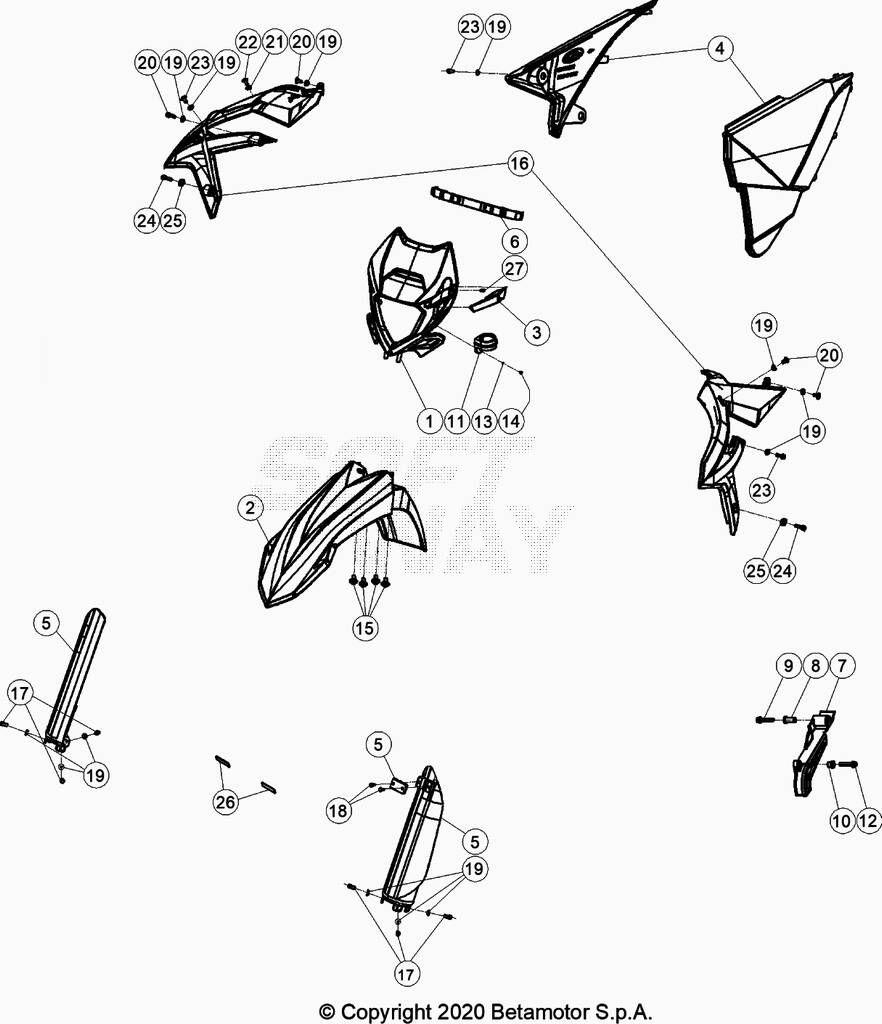 CARENAGE POUR 300 XTRAINER 2021