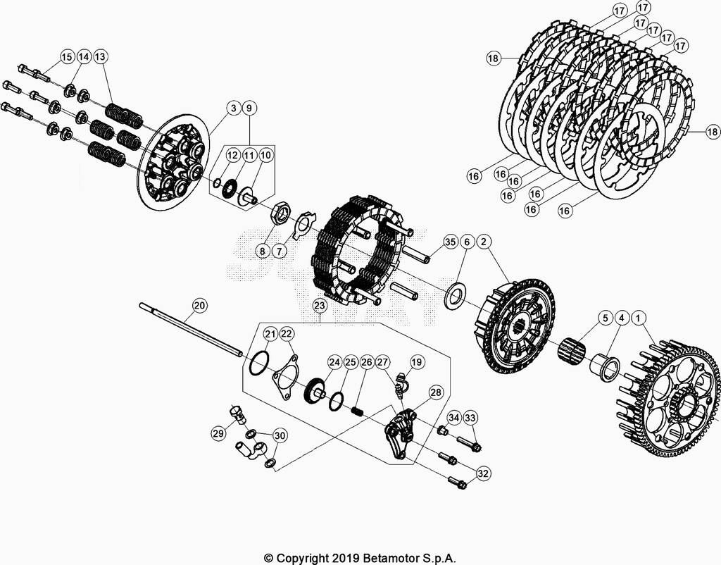 EMBRAYAGE POUR 350 RACING 2021