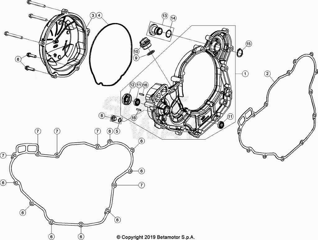 CARTER EMBRAYAGEALLUMAGE POUR 350 RR 2021