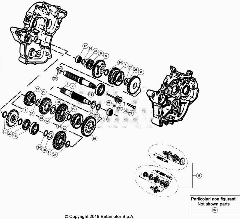 BOITE A VITESSE POUR BETA 50 ENDURO RACING 2020