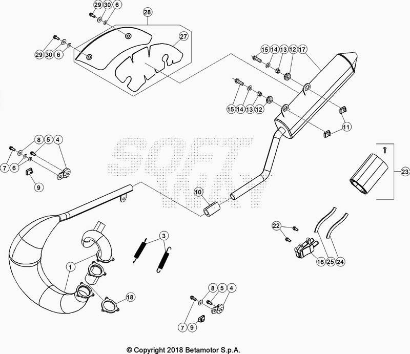 ECHAPPEMENT POUR BETA 50 ENDURO RACING 2020