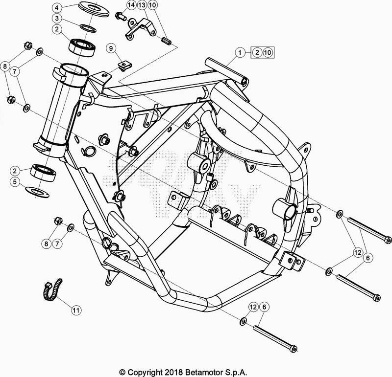 CHASSIS POUR BETA 50 ENDURO RACING 2020