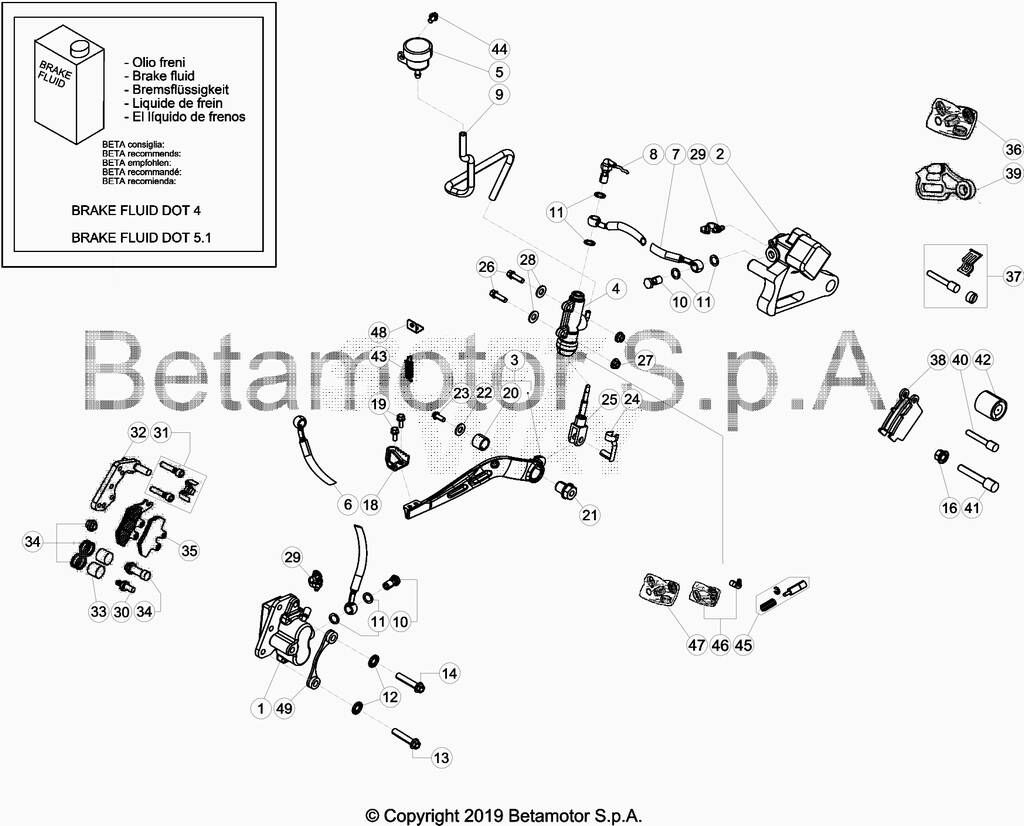 FREINS POUR BETA 50 RR MOTARD TRACK R 2019