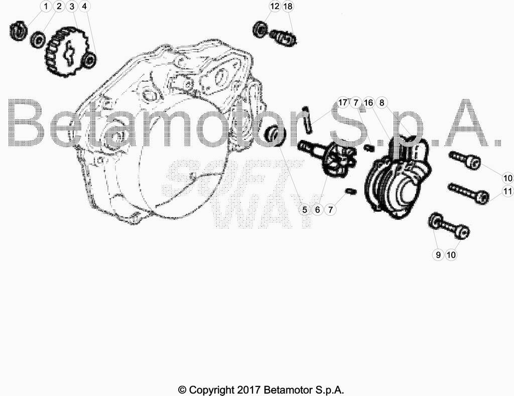 CIRCUIT DE REFROIDISSEMENT POUR BETA 50 ENDURO RACING 2018