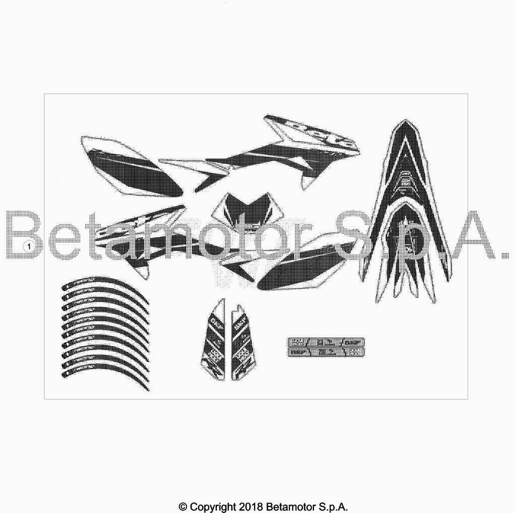 KIT DECO POUR BETA 50 ENDURO RACING 2018