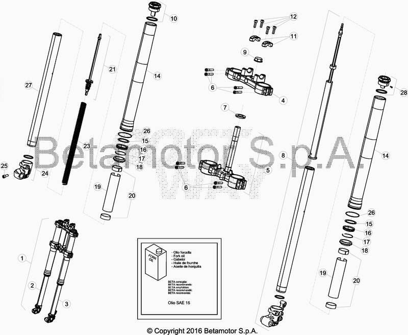 FOURCHE POUR BETA 50 ENDURO RACING 2018