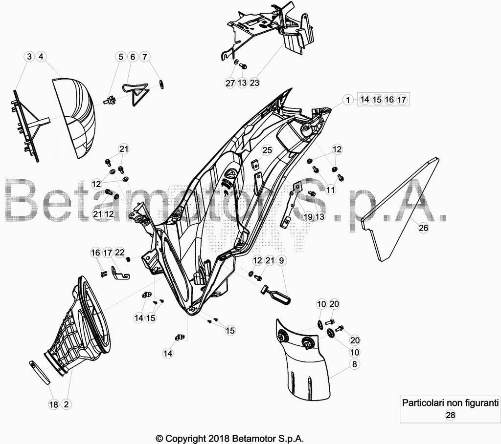 BOITE A AIR POUR 250 XTRAINER 2018