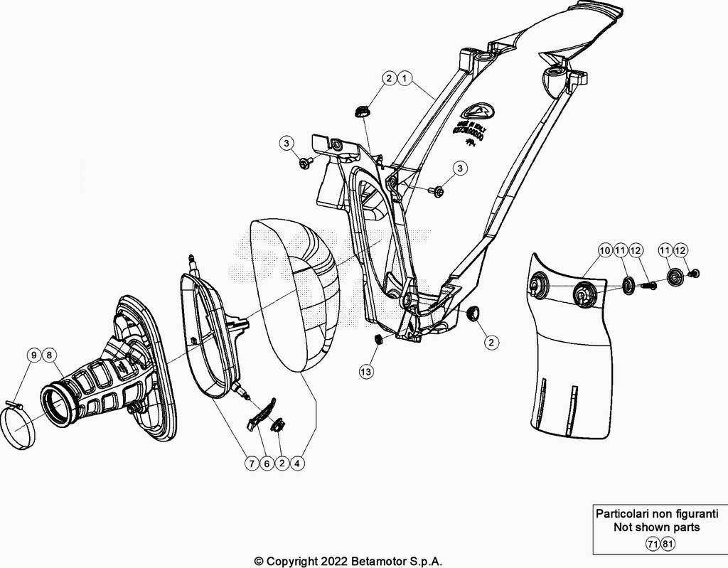 BOITE A AIR POUR BETA 200 RACING 2022