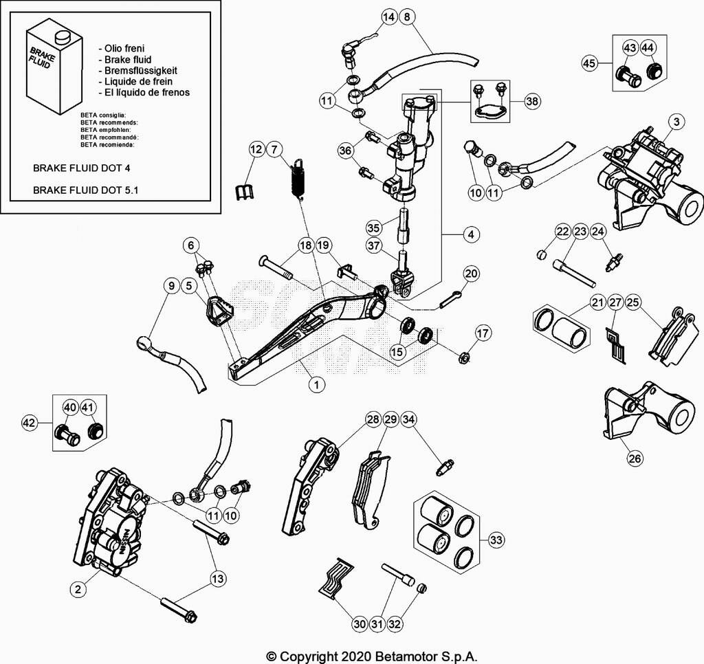 FREIN POUR BETA 200 RR STANDARD 2022