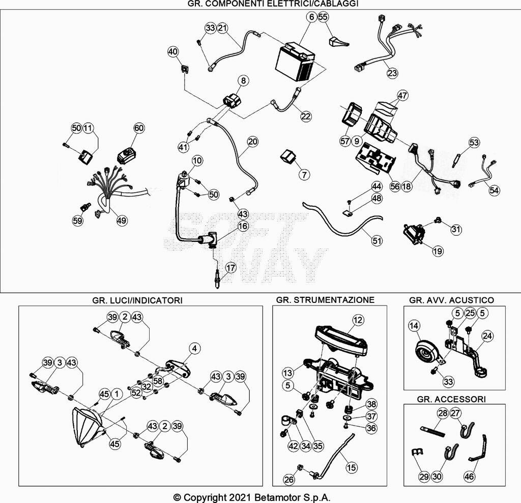 CIRCUIT ELECTRIQUE POUR 300 RR 2023