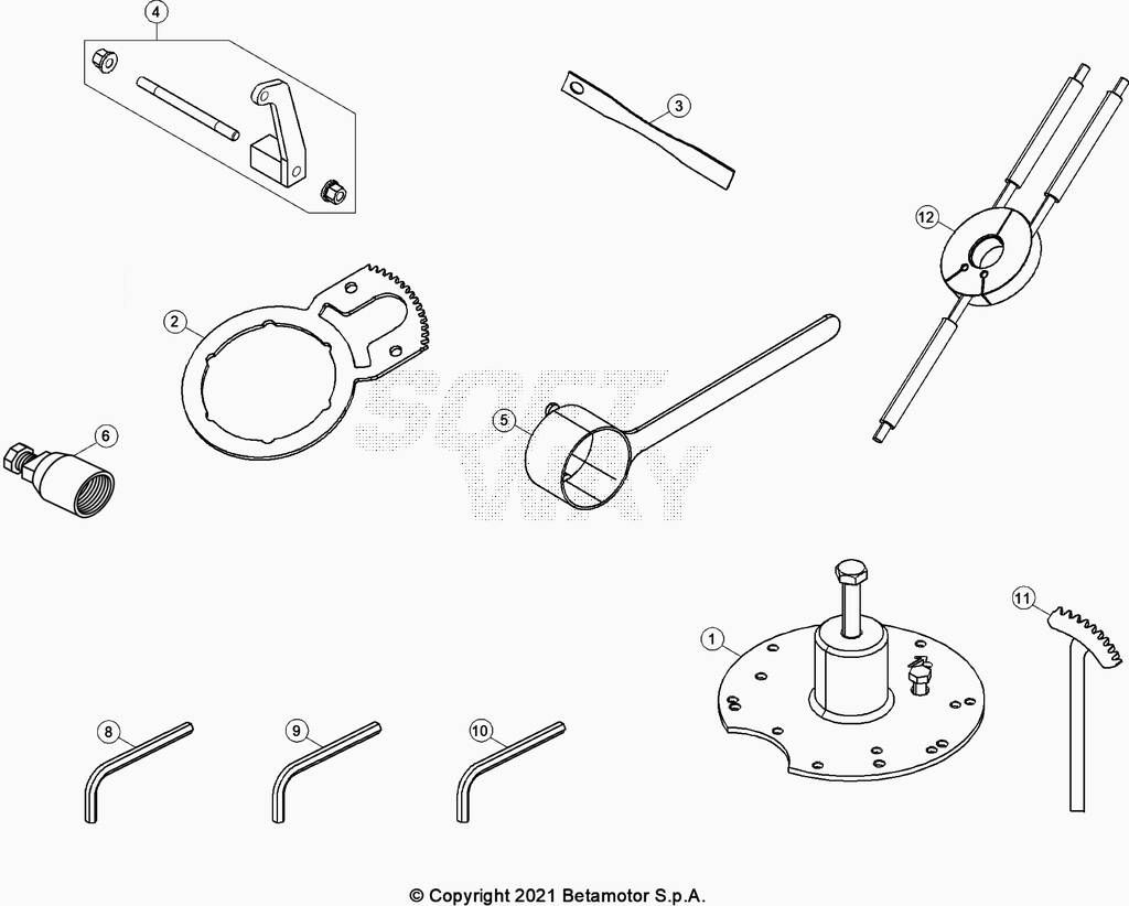 OUTILLAGE POUR 250 XTRAINER 2022