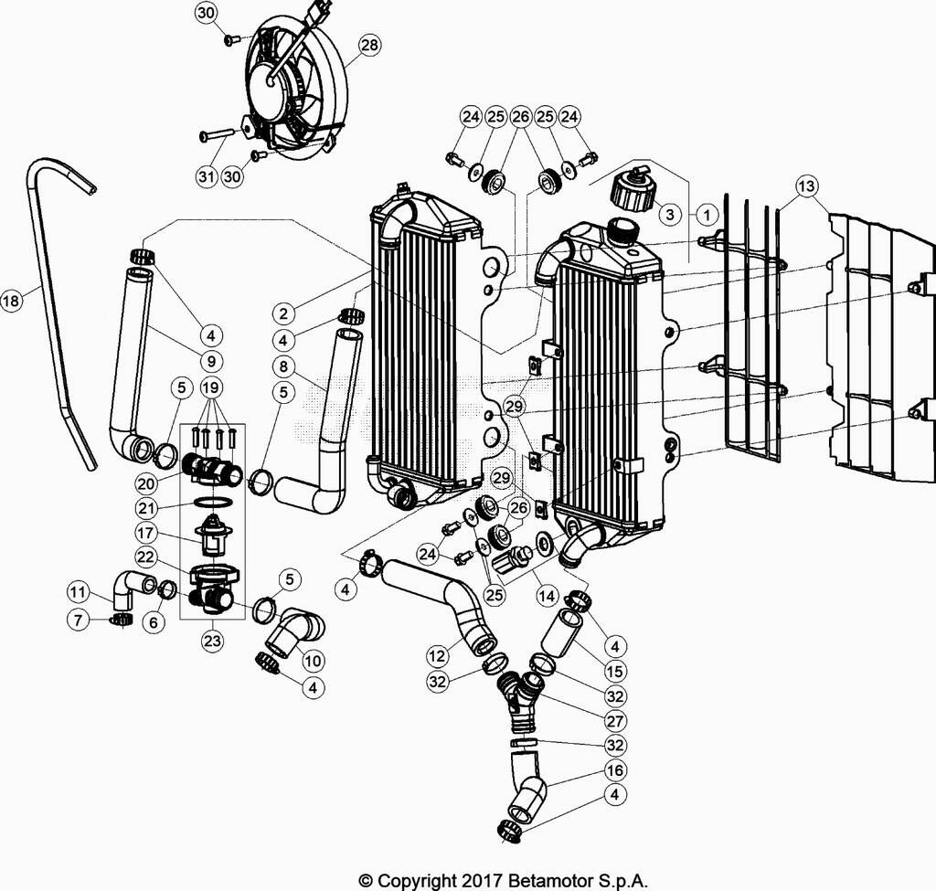 CIRCUIT DE REFROIDISSEMENT POUR 300 XTRAINER 2020