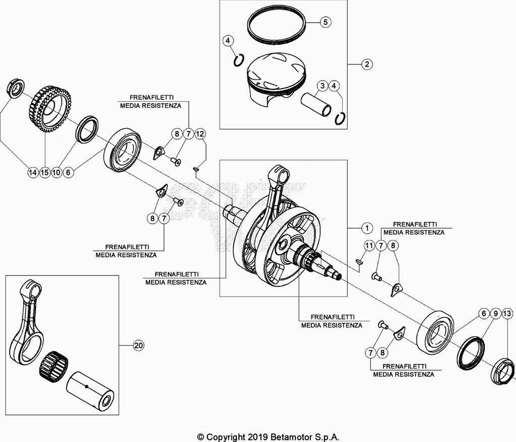 VILEBREQUINPISTON POUR 480 RACING 2022