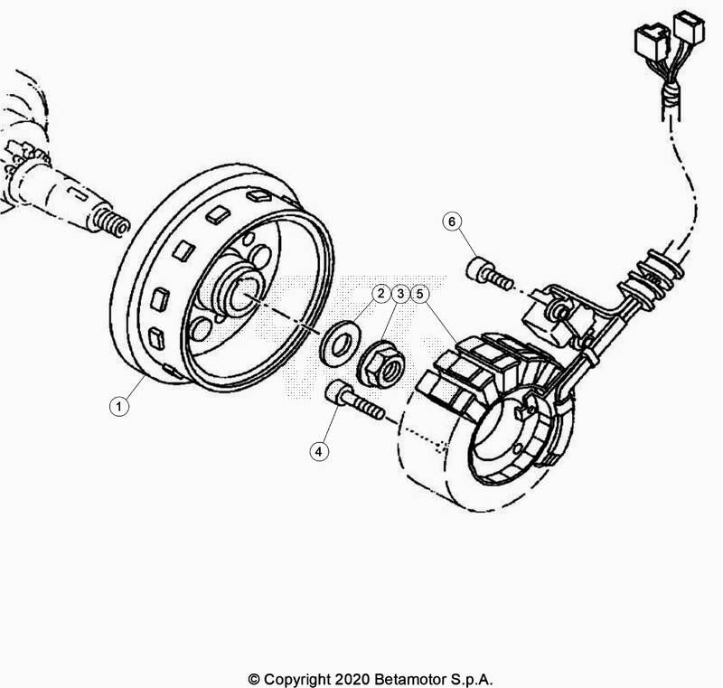 ALLUMAGE POUR ENDURO 125 4T LC BLANC 2020