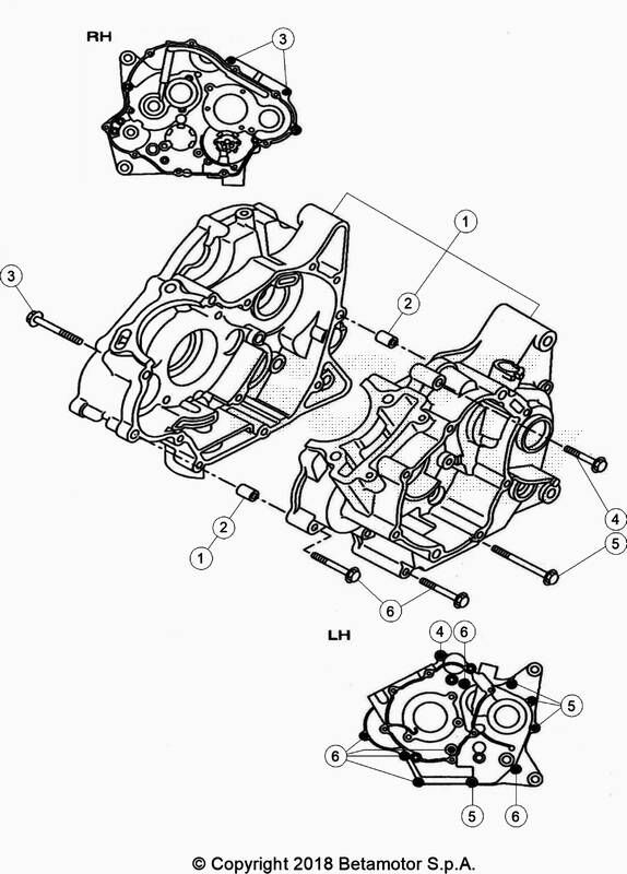 CARTER MOTEUR POUR ENDURO 125 4T LC NOIR 2020