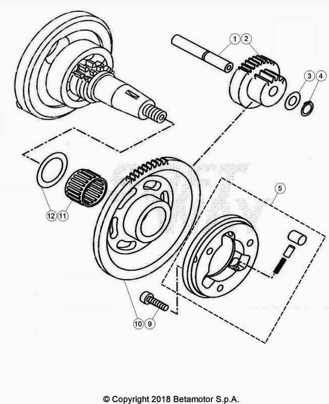 ROUE LIBRE POUR ENDURO 125 4T LC BLEU 2020