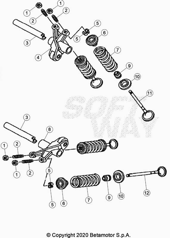 SOUPAPES POUR SUPERMOTARD 125 4T LC BLEU 2020