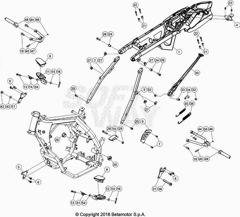 BOUCLE ARRIERE POUR SUPERMOTARD 125 4T LC BLEU 2020