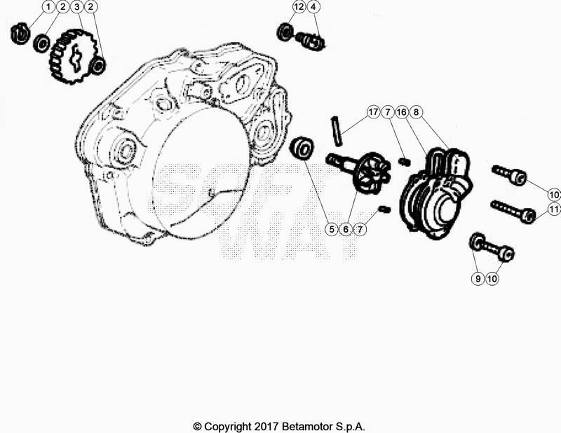 CIRCUIT DE REFROIDISSEMENT POUR BETA 50 RR MOTARD TRACK NOIR 2021