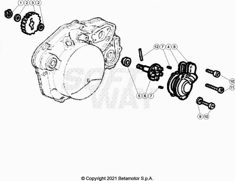 CIRCUIT DE REFROIDISSEMENT POUR BETA 50 ENDURO RACING 2021