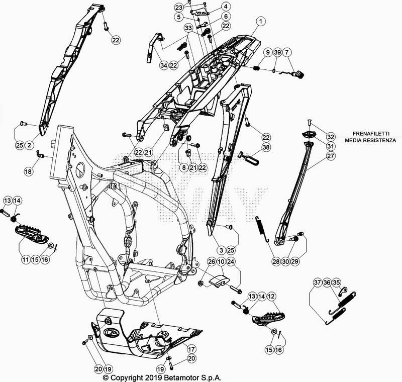 BOUCLE ARRIERE POUR 480 RACING 2022