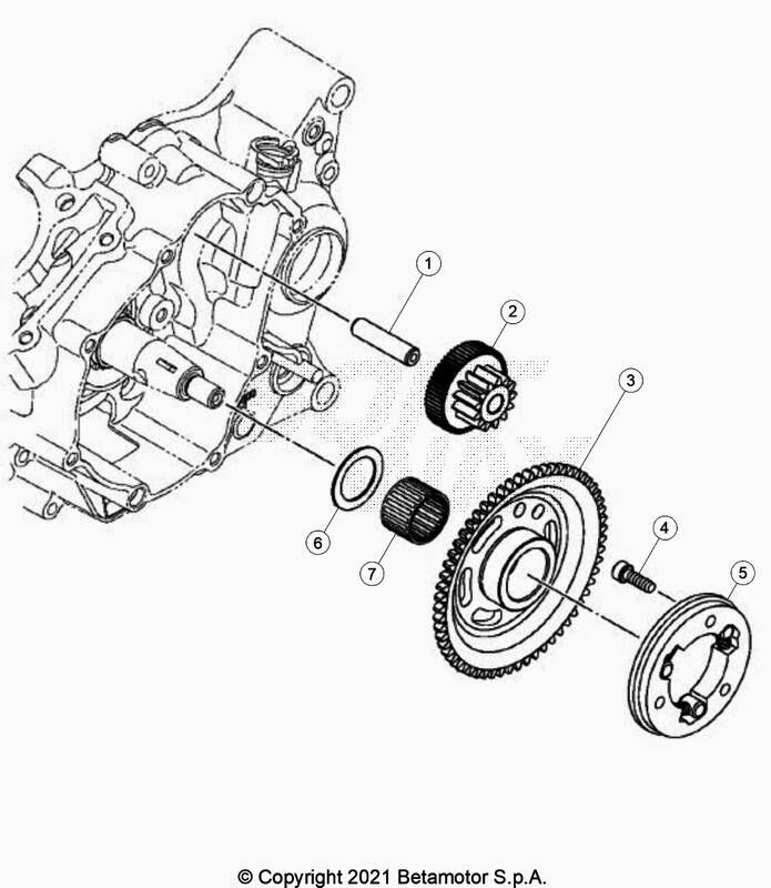 ROUE LIBRE POUR ENDURO 125 4T LC NOIR 2021