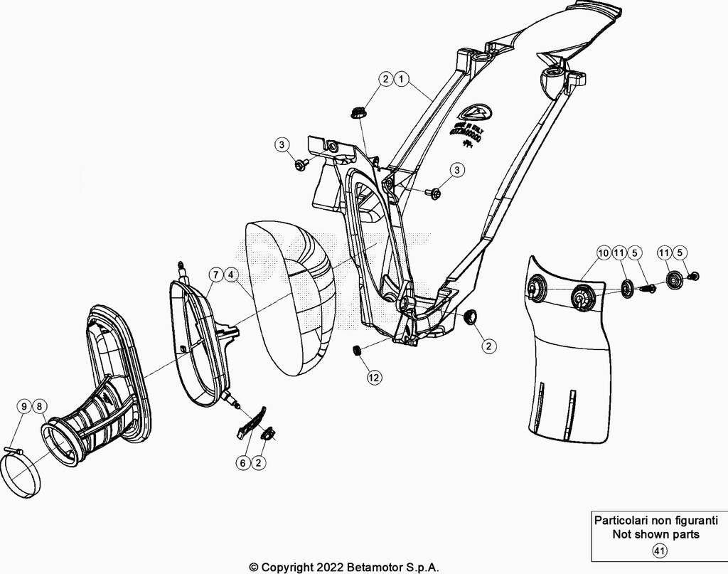 BOITE A AIR POUR 250 XTRAINER 2023