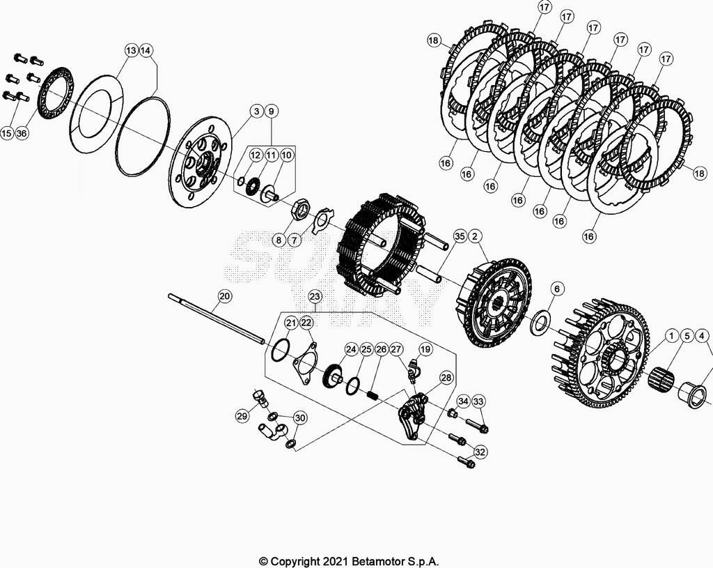 EMBRAYAGE POUR 300 RR 2022