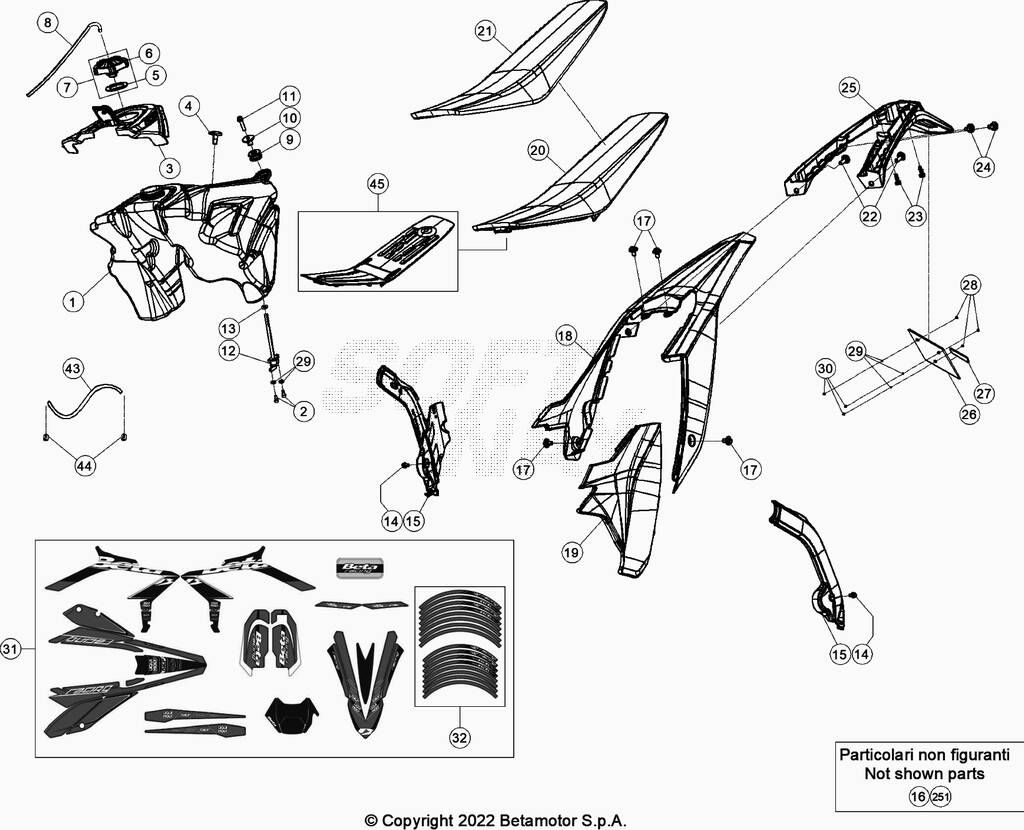 RESERVOIR SELLE POUR 125 RACING 2023