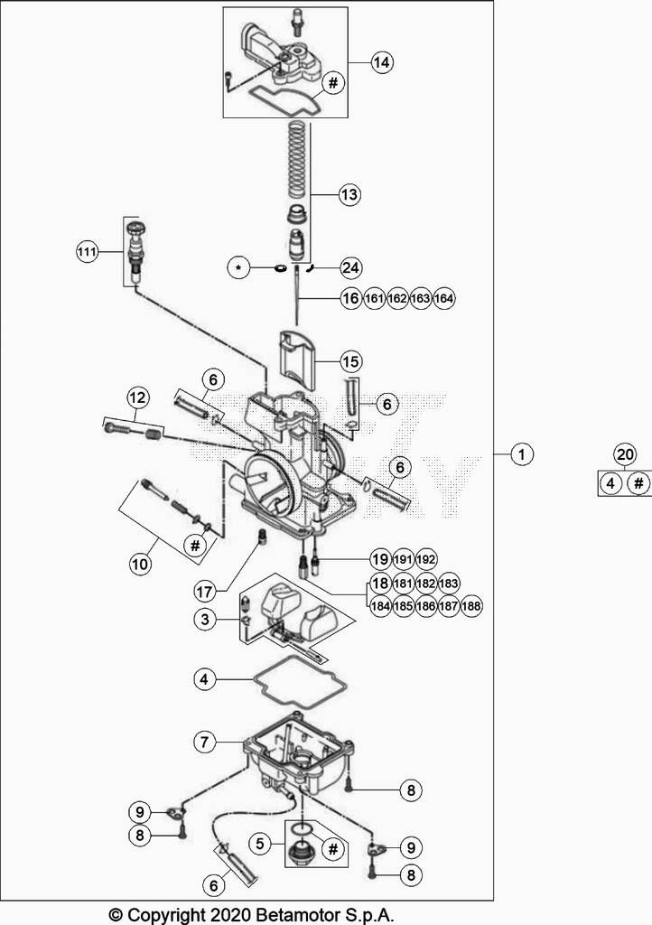 CARBURATEUR POUR 300 RX 2024