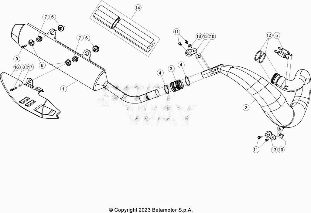 ECHAPPEMENT POUR 300 RX 2024