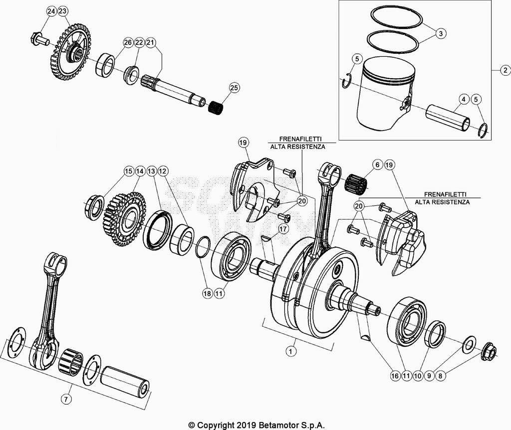 VILEBREQUIN PISTON POUR 300 RX 2024