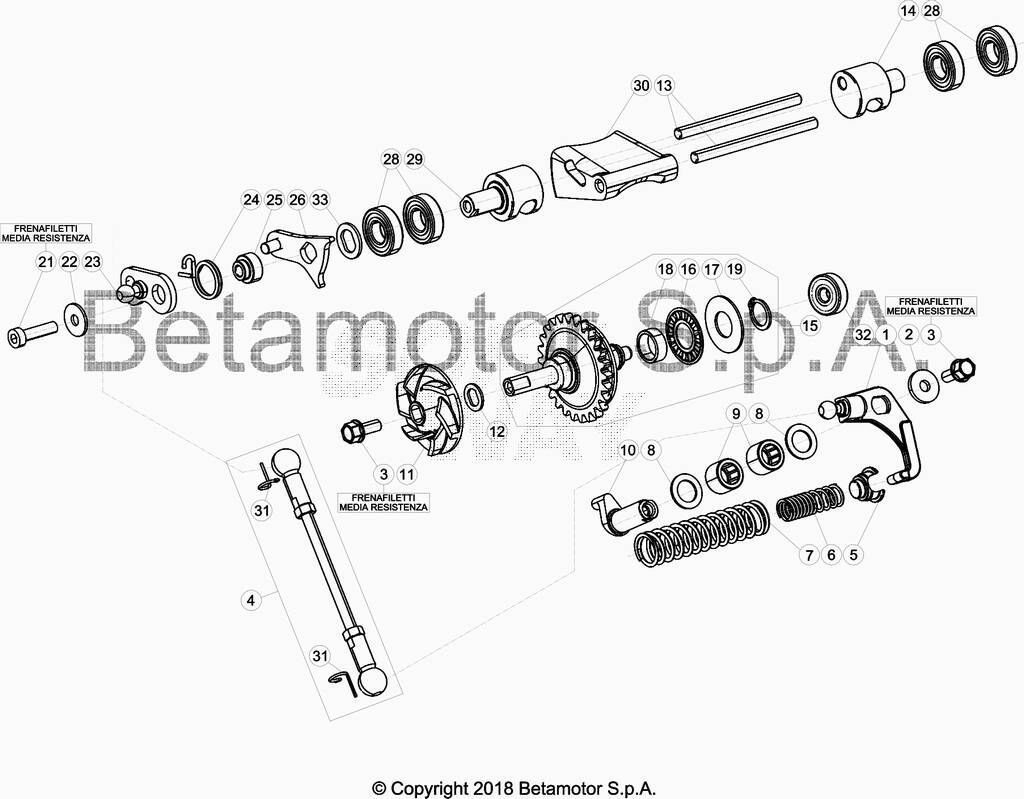 POMPE A EAUVALVES POUR 125 RR 2019