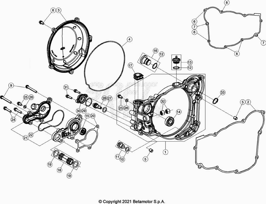 CARTER EMBRAYAGEALLUMAGE POUR 250 RACING 2020